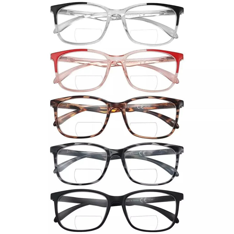 eyekeeper.com 5 Pack Fashionable Bifocal Reading Glasses BR9113 Eyeglasses