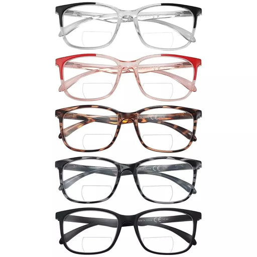 eyekeeper.com 5 Pack Fashionable Bifocal Reading Glasses BR9113 Eyeglasses
