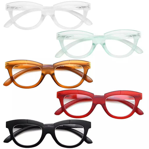 eyekeeper.com 5 Pack Fashionable Cat-eye Reading Glasses R2102 Eyeglasses