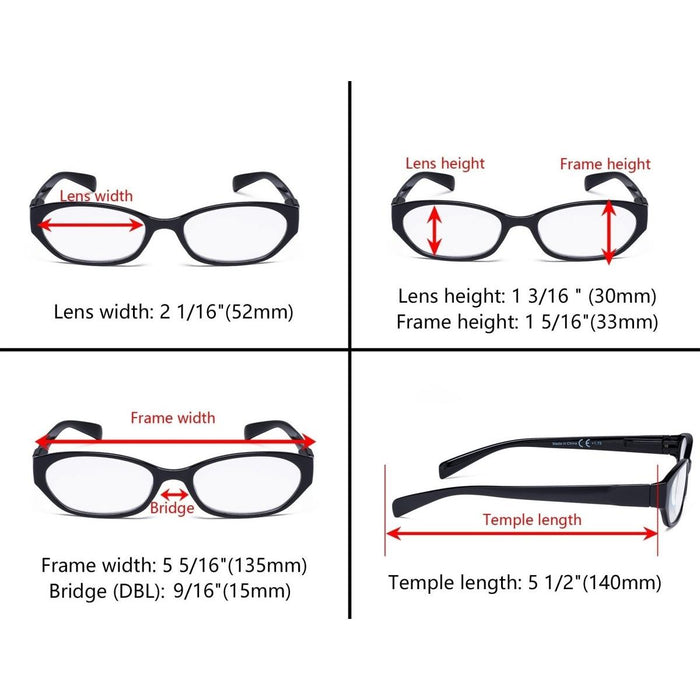 Eyekeeper.Com - 5 Pack Fashionable Reading Glasses Include Sunglasses R9101