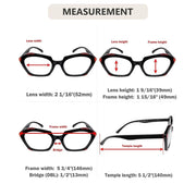 eyekeeper.com 5 Pack Fashionable Reading Glasses Polygon Readers R2129 Eyeglasses