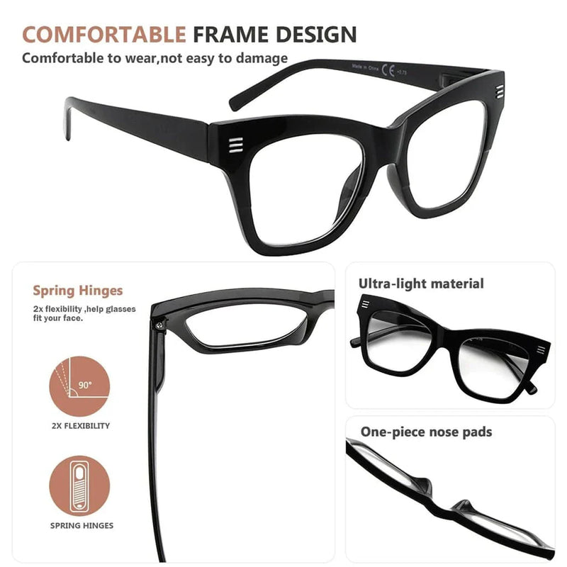 eyekeeper.com 5 Pack Fashionable Reading Glasses Stylish Readers R2111 Eyeglasses