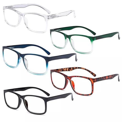 eyekeeper.com 5 Pack Fashionable Reading Glasses Stylish Readers RT1805 Eyeglasses