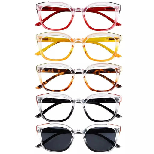 eyekeeper.com 5 Pack Fashionable Reading Glasses Two Tone Eyeglasses R2114 Eyeglasses