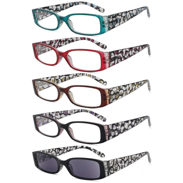 Eyekeeper - 5 Pack Floral Design Reading Glasses R040F