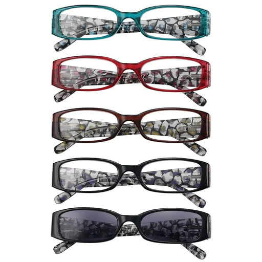 eyekeeper.com 5 Pack Floral Pattern Design Reading Glasses R040F Eyeglasses
