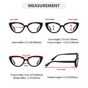 eyekeeper.com 5 Pack Ladies Cat-eye Stylish Reading Glasses Elegant Readers R2137 Eyeglasses