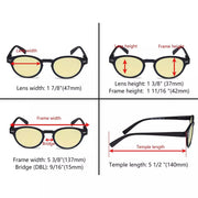 eyekeeper.com 5 Pack Ladies Oval Blue Light Blocking Reading Glasses TM091 Eyeglasses