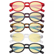 eyekeeper.com 5 Pack Ladies Oval Blue Light Blocking Reading Glasses TM091 Eyeglasses