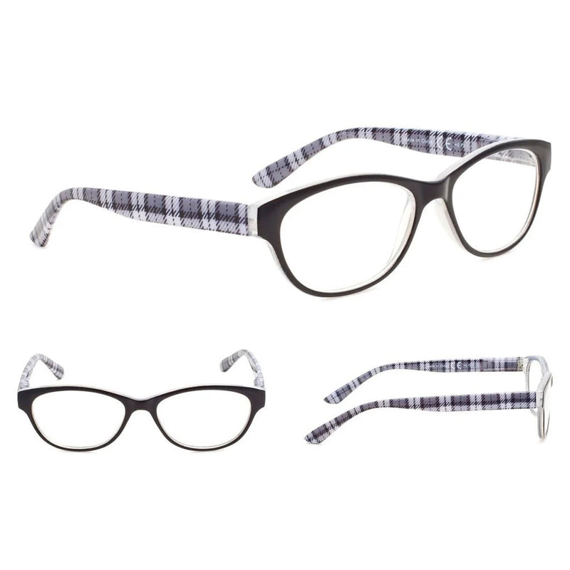 eyekeeper.com 5 Pack Ladies Patterned Design Cat-eye Reading Glasses R074S Eyeglasses
