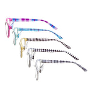 eyekeeper.com 5 Pack Ladies Patterned Design Cat-eye Reading Glasses R074S Eyeglasses