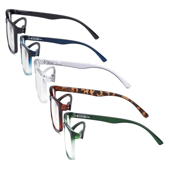 Eyekeeper - 5 Pack Fashionable Reading Glasses Stylish Readers Rt1805