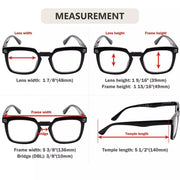 eyekeeper.com 5 Pack Modern Readers Square Reading Glasses R2104 Eyeglasses