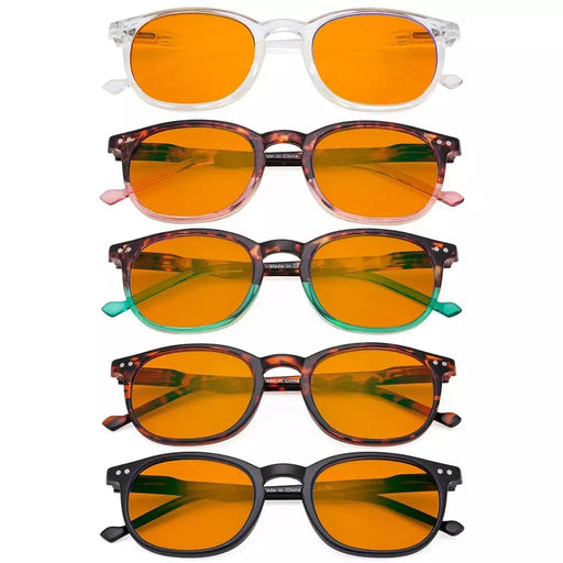 eyekeeper.com 5 Pack Oval Blue Light Blocking Reading Glasses DSR065 Eyeglasses