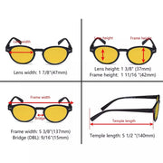 eyekeeper.com 5 Pack Oval Blue Light Blocking Reading Glasses HP091 Eyeglasses