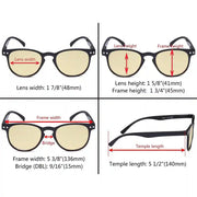 eyekeeper.com 5 Pack Oval Blue Light Blocking Reading Glasses TMCG060 Eyeglasses