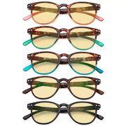 eyekeeper.com 5 Pack Oval Blue Light Blocking Reading Glasses TMCG060 Eyeglasses