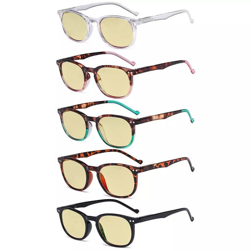 eyekeeper.com 5 Pack Oval Blue Light Blocking Reading Glasses TMCG065 Eyeglasses