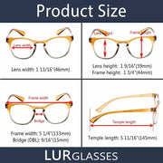 eyekeeper.com 5 Pack Oval Fashion Design Reading Glasses 3-R144 Eyeglasses
