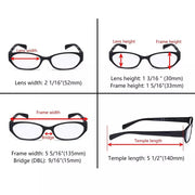 eyekeeper.com 5 Pack Oval Fashion Reading Glasses Include Sunglasses R9101 Eyeglasses
