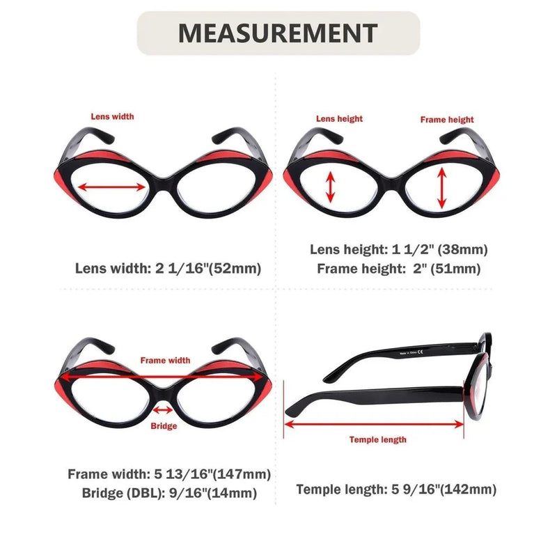 eyekeeper.com 5 Pack Oval Reading Glasses Stylish Readers R2128 Eyeglasses