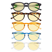 eyekeeper.com 5 Pack Oval Round Blue Light Blocking Reading Glasses TM071 Eyeglasses