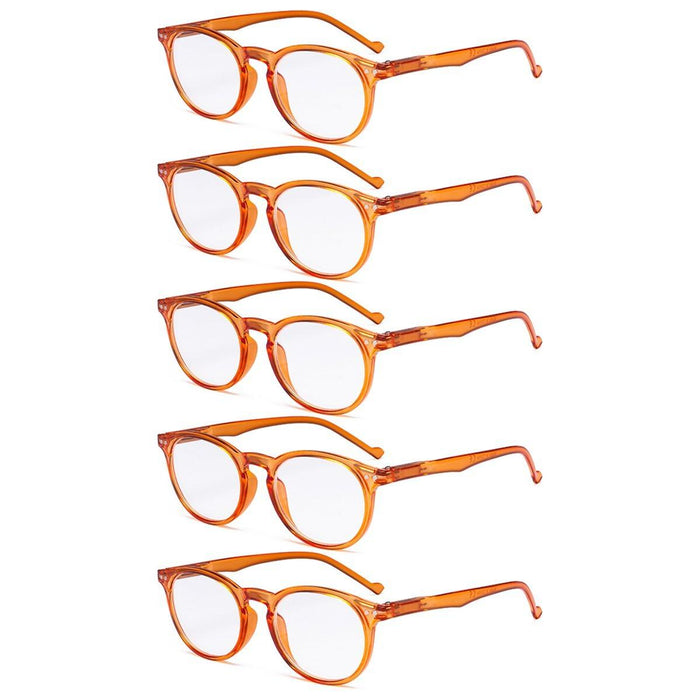 Eyekeeper - 5 Pack Oval Reading Glasses Include Sunglasses R071