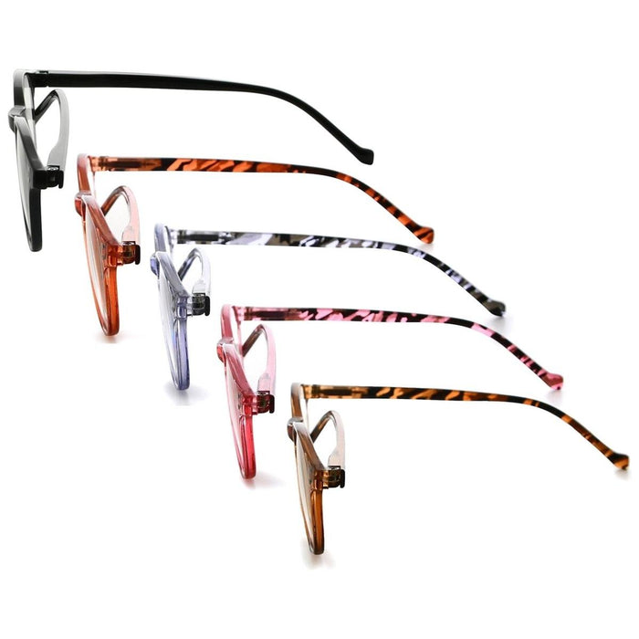 Eyekeeper.Com - 5 Pack Oval Round Reading Glasses R9115B