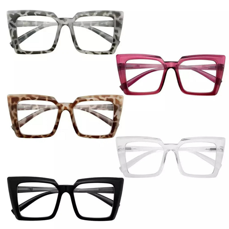 eyekeeper.com 5 Pack Oversized Reading Glasses Chic Readers R2141 Eyeglasses
