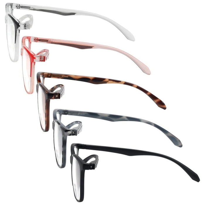 Eyekeeper - 5 Pack Fashionable Bifocal Reading Glasses Br9113