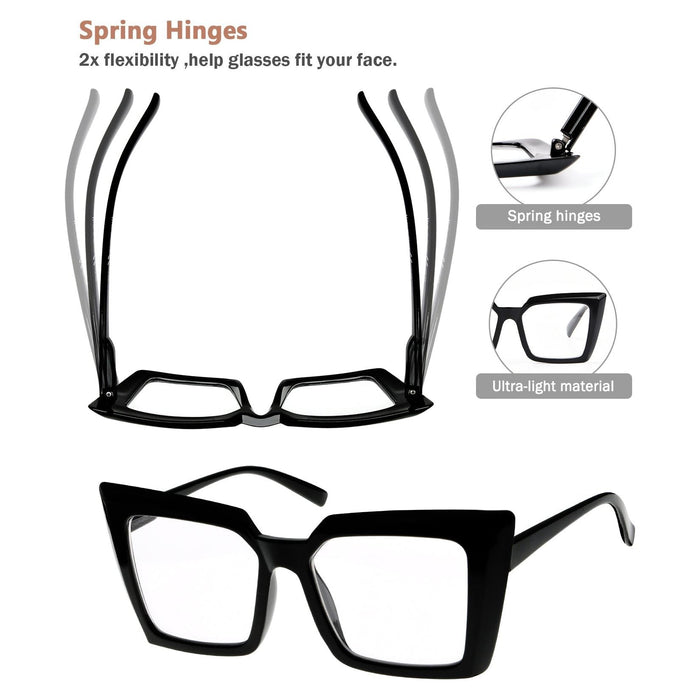 Eyekeeper - 5 Pack Oversized Chic Reading Glasses R2141