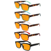 eyekeeper.com 5 Pack Pattern Blue Light Blocking Reading Glasses DSRT1802 Eyeglasses