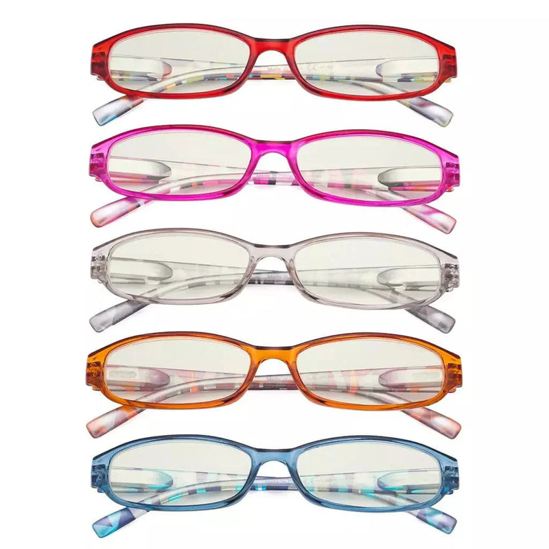 eyekeeper.com 5 Pack Pattern Blue Light Filter Reading Glasses UVR9104G Eyeglasses