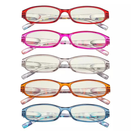 eyekeeper.com 5 Pack Pattern Blue Light Filter Reading Glasses UVR9104G Eyeglasses