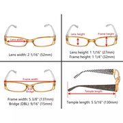 eyekeeper.com 5 Pack Polka Dots Reading Glasses R040P Eyeglasses
