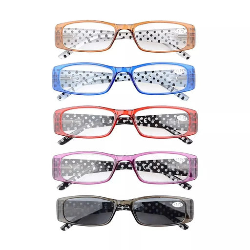 eyekeeper.com 5 Pack Polka Dots Reading Glasses R040P Eyeglasses