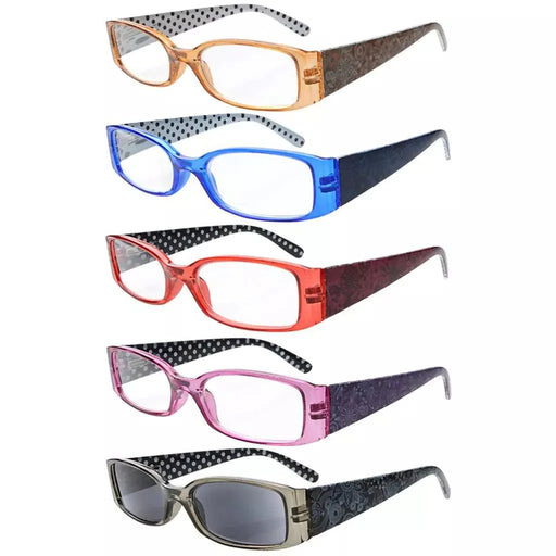 eyekeeper.com 5 Pack Polka Dots Reading Glasses R040P Eyeglasses