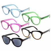 eyekeeper.com 5 Pack Polygon Reading Glasses Chic Eyeglasses R2110 Eyeglasses