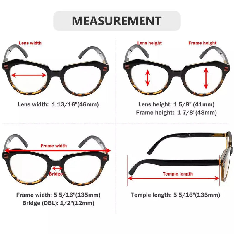 eyekeeper.com 5 Pack Polygon Reading Glasses Chic Eyeglasses R2110 Eyeglasses