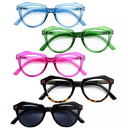 eyekeeper.com 5 Pack Polygon Reading Glasses Chic Eyeglasses R2110 Eyeglasses