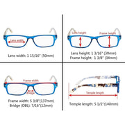 eyekeeper.com 5 Pack Reading Glasses R066C Eyeglasses
