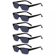 eyekeeper.com 5 Pack Reading Glasses Retro Rectangle Readers R032-A Eyeglasses