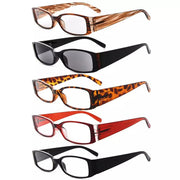eyekeeper.com 5 Pack Reading Glasses with Different Pattern Arm R040 Eyeglasses