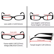 eyekeeper.com 5 Pack Reading Glasses with Different Pattern Arm R040 Eyeglasses