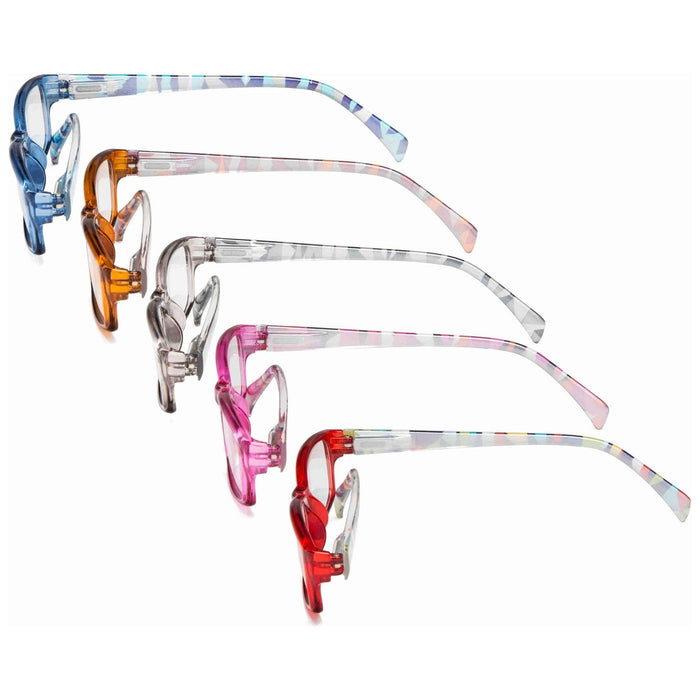 Eyekeeper - 5 Pack Stylish Reading Glasses Chic Readers Rt1803-A