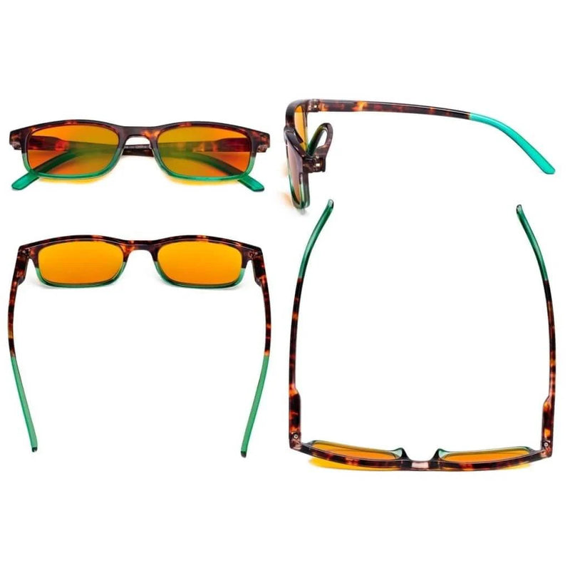 eyekeeper.com 5 Pack Rectangle Blue Light Blocking Readers DS111D Eyeglasses