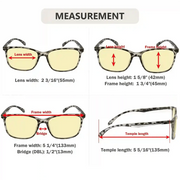 eyekeeper.com 5 Pack Rectangle Blue Light Blocking Readers TM9113 Eyeglasses