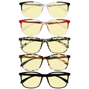 eyekeeper.com 5 Pack Rectangle Blue Light Blocking Readers TM9113 Eyeglasses