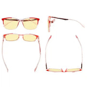 eyekeeper.com 5 Pack Rectangle Blue Light Blocking Readers TM9113 Eyeglasses