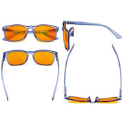 eyekeeper.com 5 Pack Rectangle Blue Light Blocking Reading Glasses DSRT1801 Eyeglasses